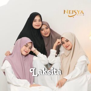 Neisya Hijab - Size L Bergo Instan Laksita Non pet Muslim Kerudung Simple
