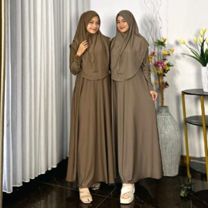 Neisya Abaya Daily Dress Jersey Polos Cantik Lembut