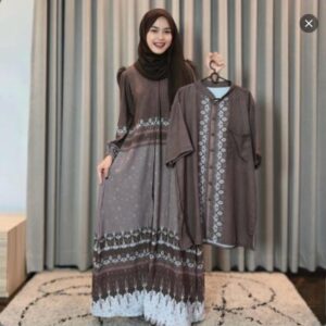 Neisya Dress Ethnic Dewasa Set Hijab Pashmina Ceruty & Neisya Koko Dewasa Ethnic
