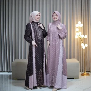 Neisya Hijab - Dress Mazaya Motif Mewah Dan Elegant