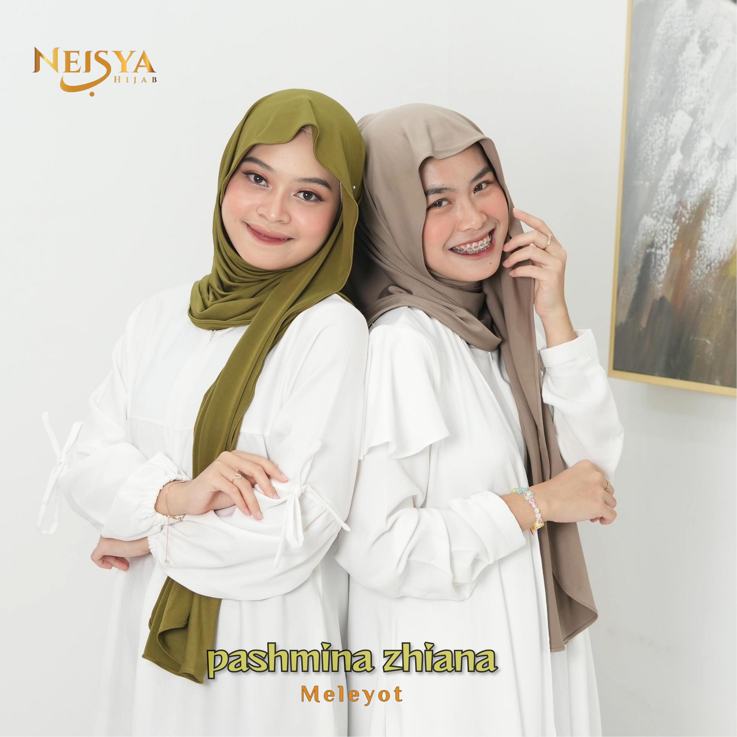 Neisya Hijab - Pashmina Zhiana Meleyot Jersey cantik Muslimah / Daily Hijab Kekinian